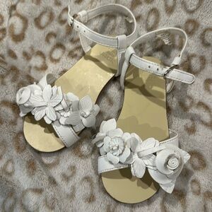 Janie and jack white leather sandal